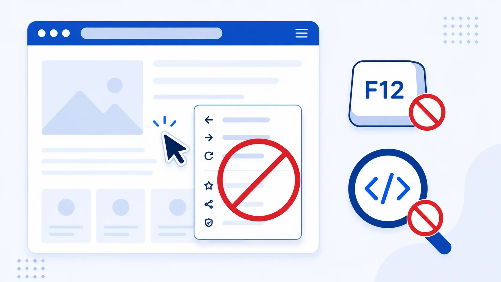 Disabling right-click and developer tools with jQuery