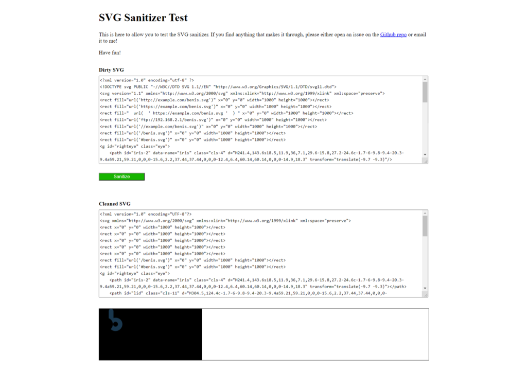 SVG Sanitizer Test