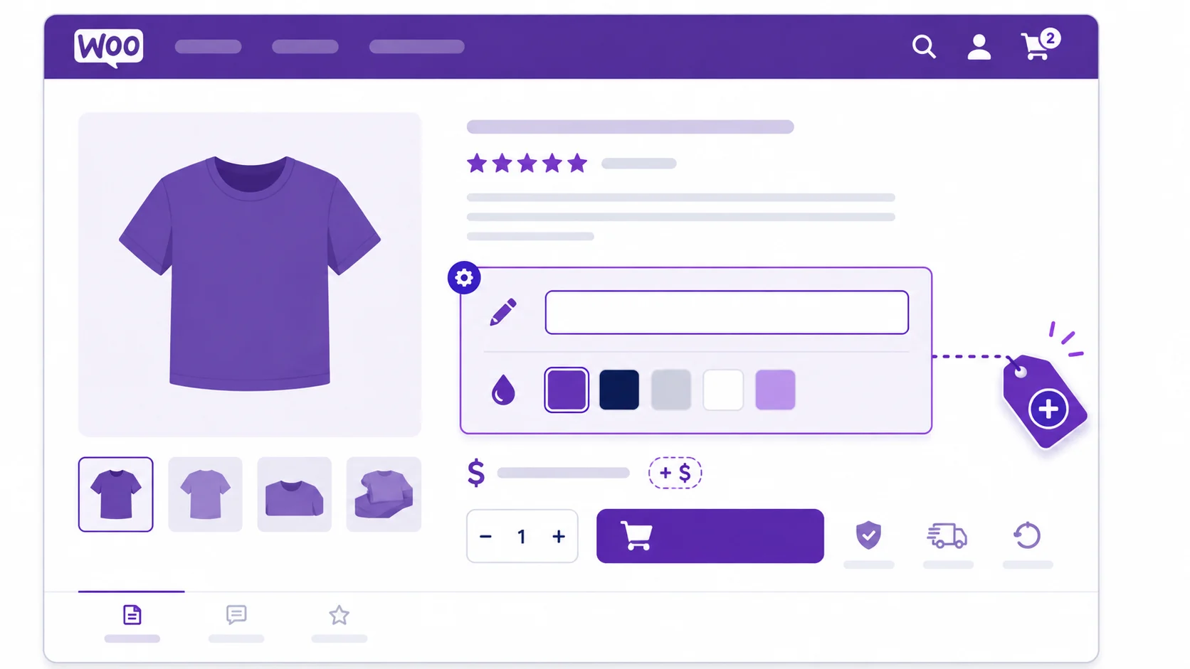 Custom product fields on WooCommerce product page