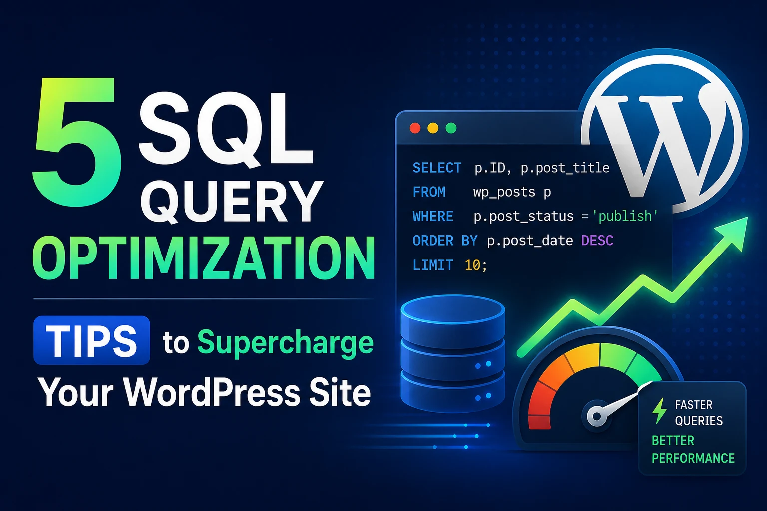 5 sql query optimization tips to supercharge your wordpress site