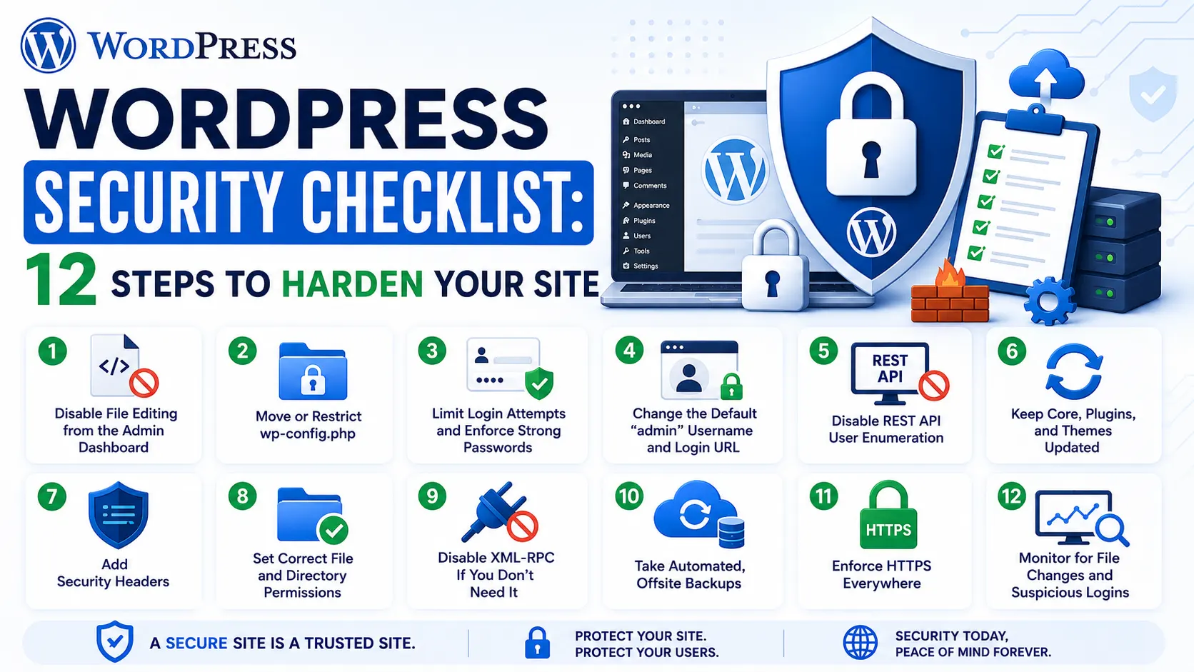 WordPress Security Checklist: 12 Steps to Harden Your Site