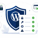 WordPress security checklist infographic - 12 steps
