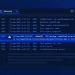 WordPress developer debugging PHP errors using WP_DEBUG and the debug.log file